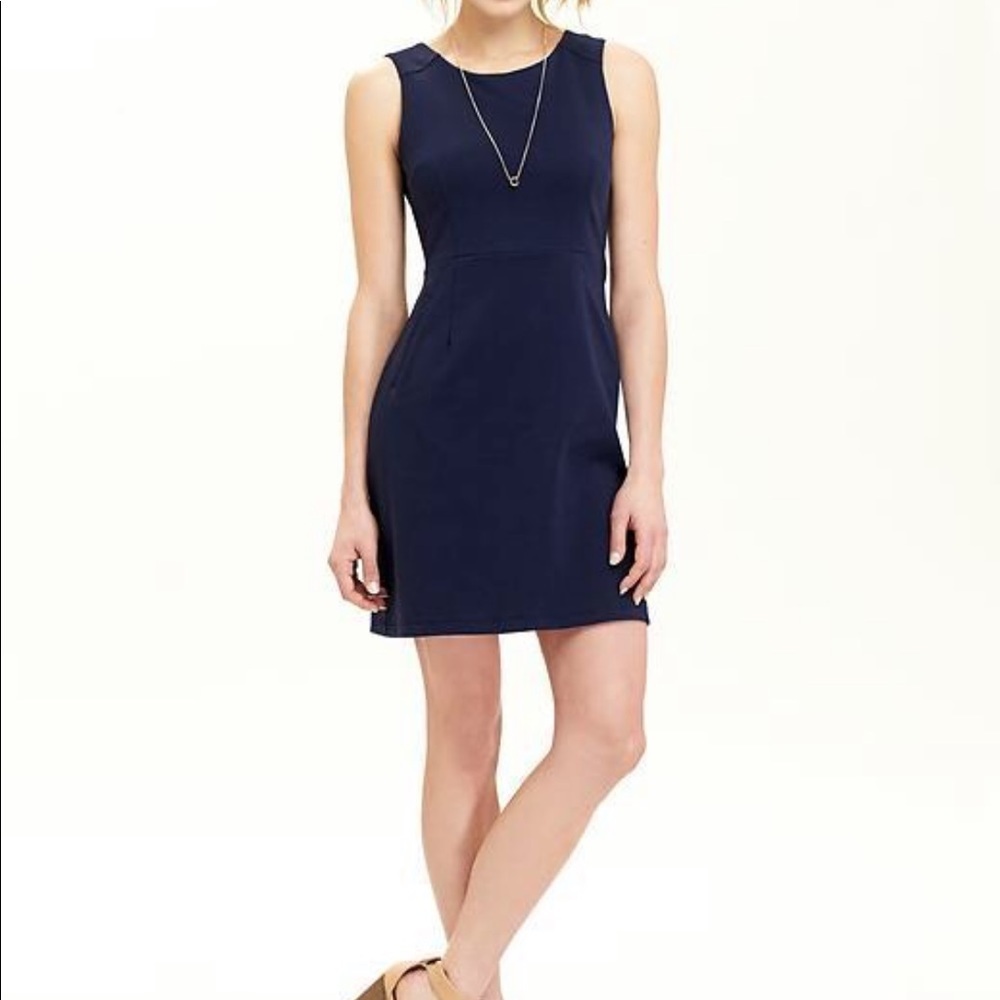 • Rag & Bone • Sleeveless Sheath Dress Navy 2